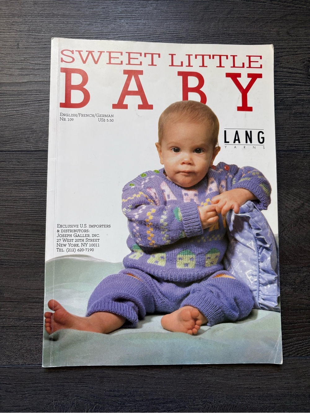 Lang Yarns Knitting Pattern Book #109 Sweet Little Baby Newborn to 2